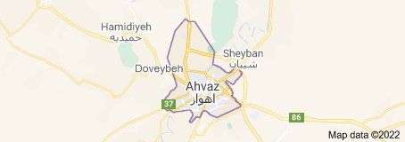 نقشه شهر اهواز